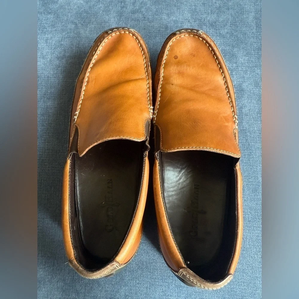 Cole Haan Men’s Tucker Venetian Slip On Loafer SZ 10 M Brown Leather Comfort